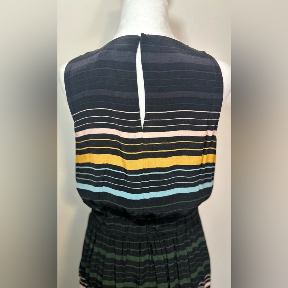 Ann Taylor Loft Sleeveless Striped Midi Dress  Size Medium NWT - Picture 5 of 13
